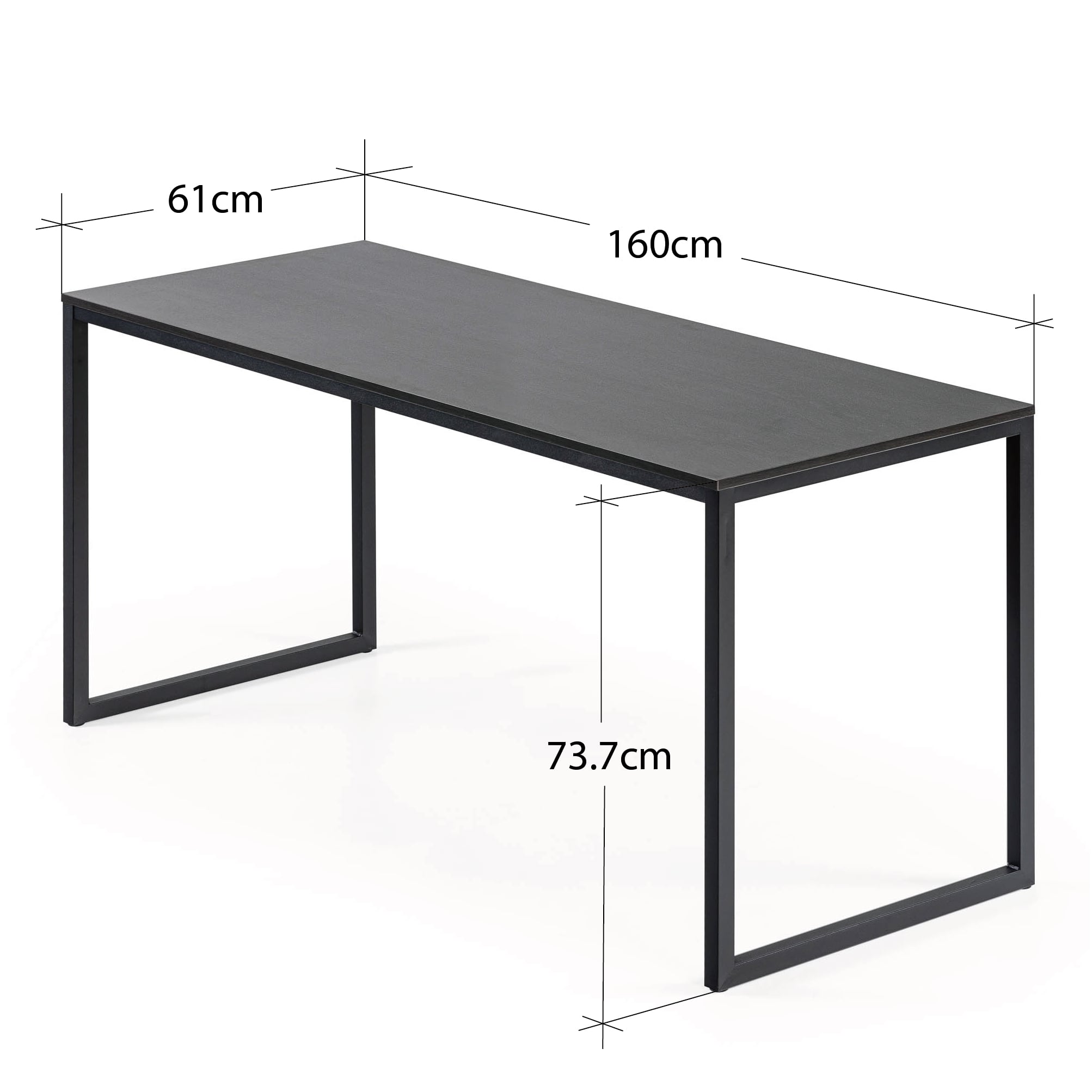 MESA ZINUS ESCRITORIO JENNIFER 160CMS ESPRESSO METAL - 3