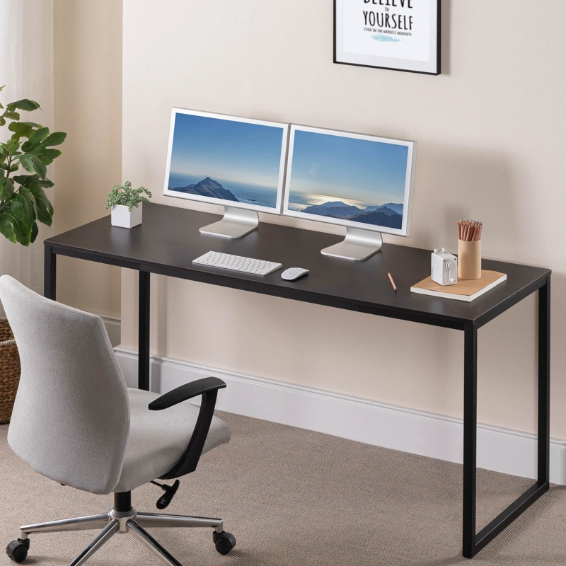 MESA ZINUS ESCRITORIO JENNIFER 160CMS ESPRESSO METAL - 4