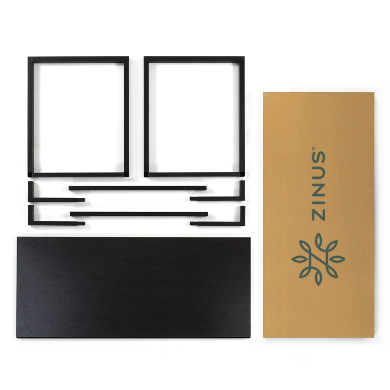 MESA ZINUS ESCRITORIO JENNIFER 160CMS ESPRESSO METAL - 5