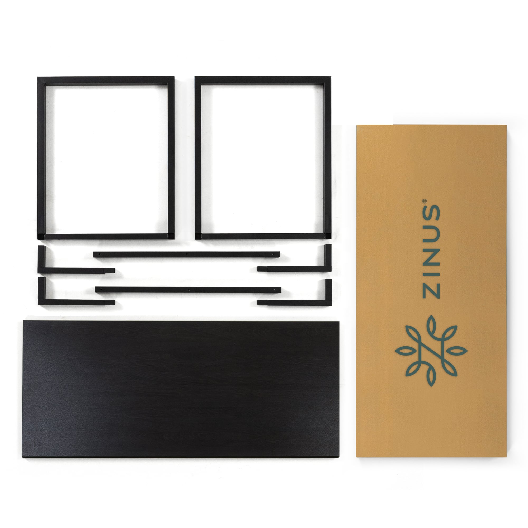 MESA ZINUS ESCRITORIO JENNIFER 160CMS ESPRESSO METAL - 5