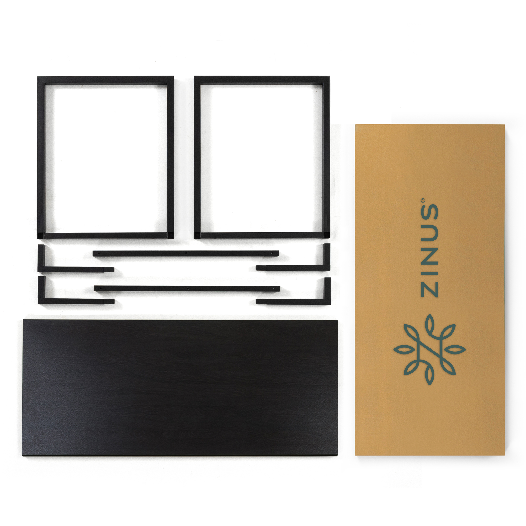 MESA ZINUS ESCRITORIO JENNIFER 160CMS ESPRESSO METAL - 6