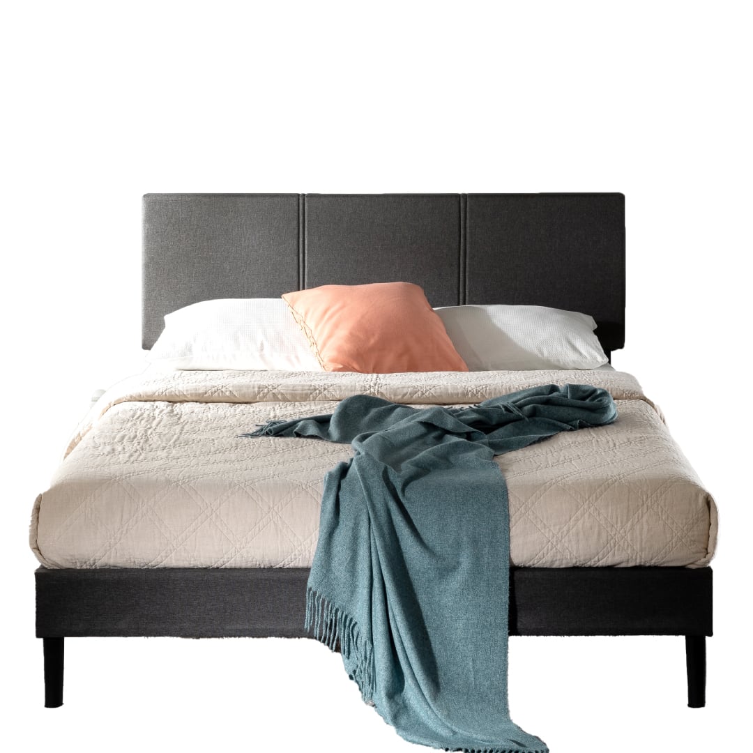 CAMA CAMBRIL C/ RESPALDO ZINUS COLCHON ESPUMA GREEN TEA KING - 1