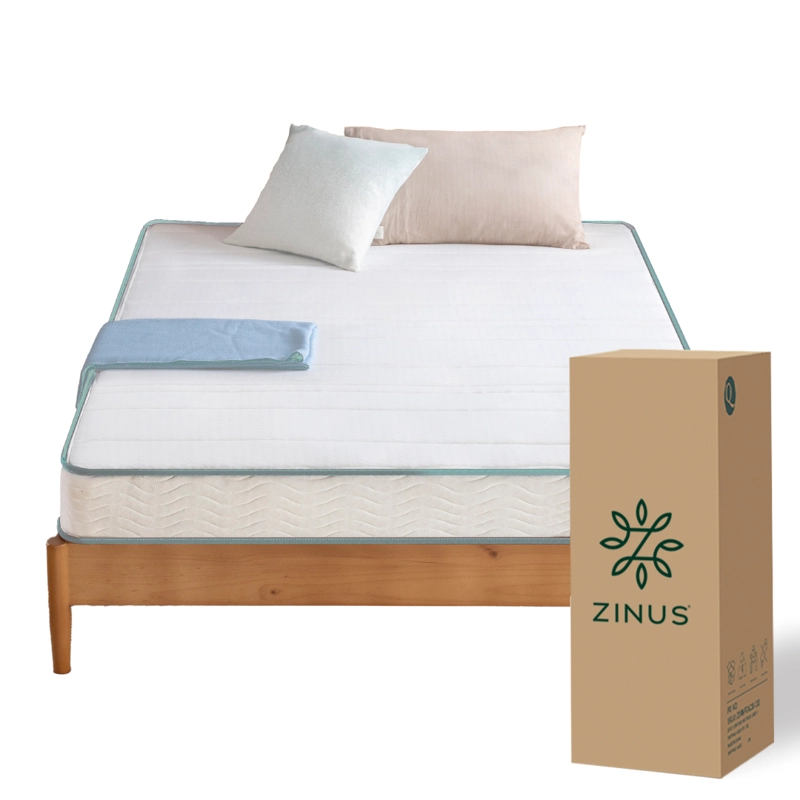 COLCHÓN ZINUS 2 PLAZAS RESORTES BONNELL 150 X 190 X 15 CM - 1