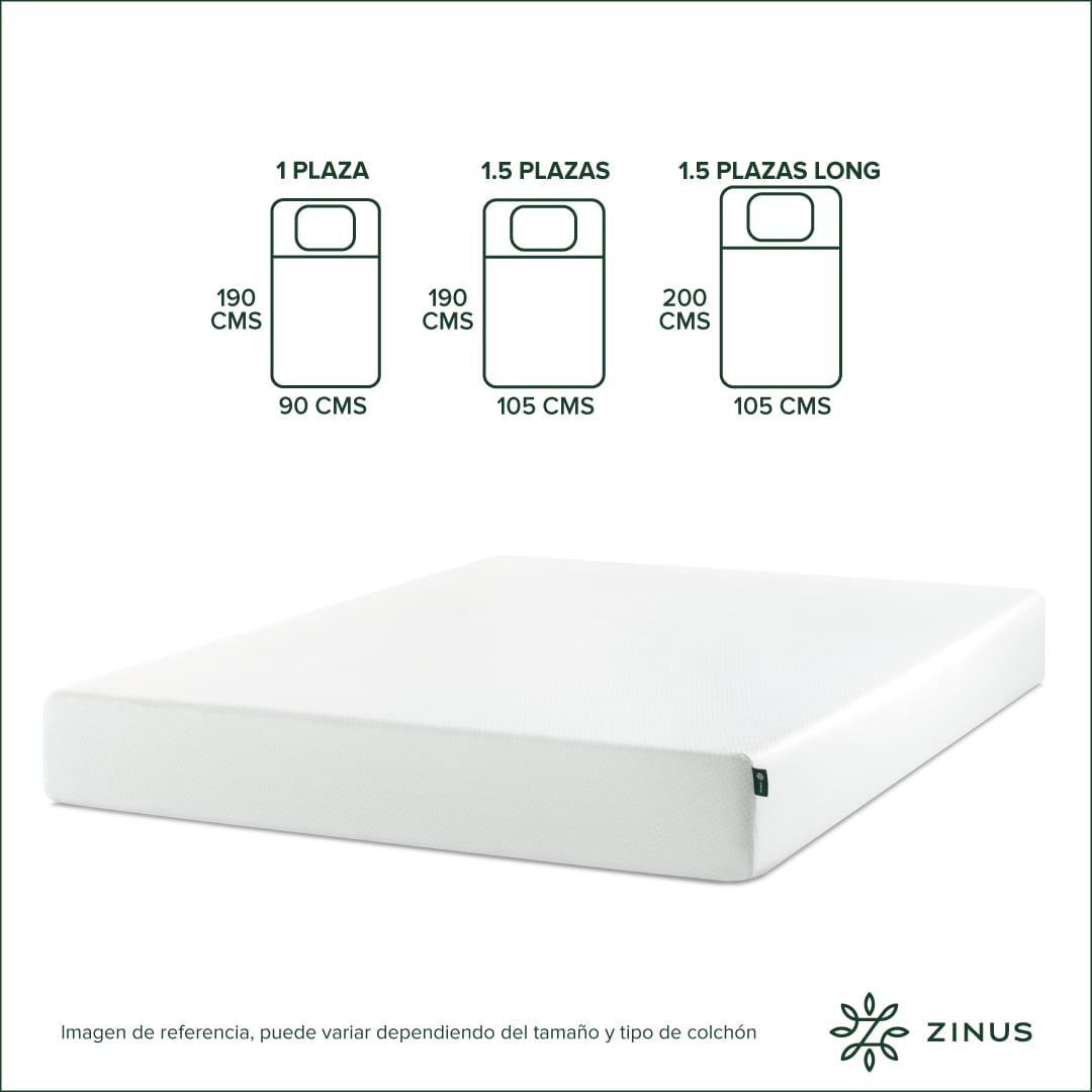 COLCHÓN ZINUS KING ESPUMA GREEN TEA 180 X 200 X 25 CM - 3