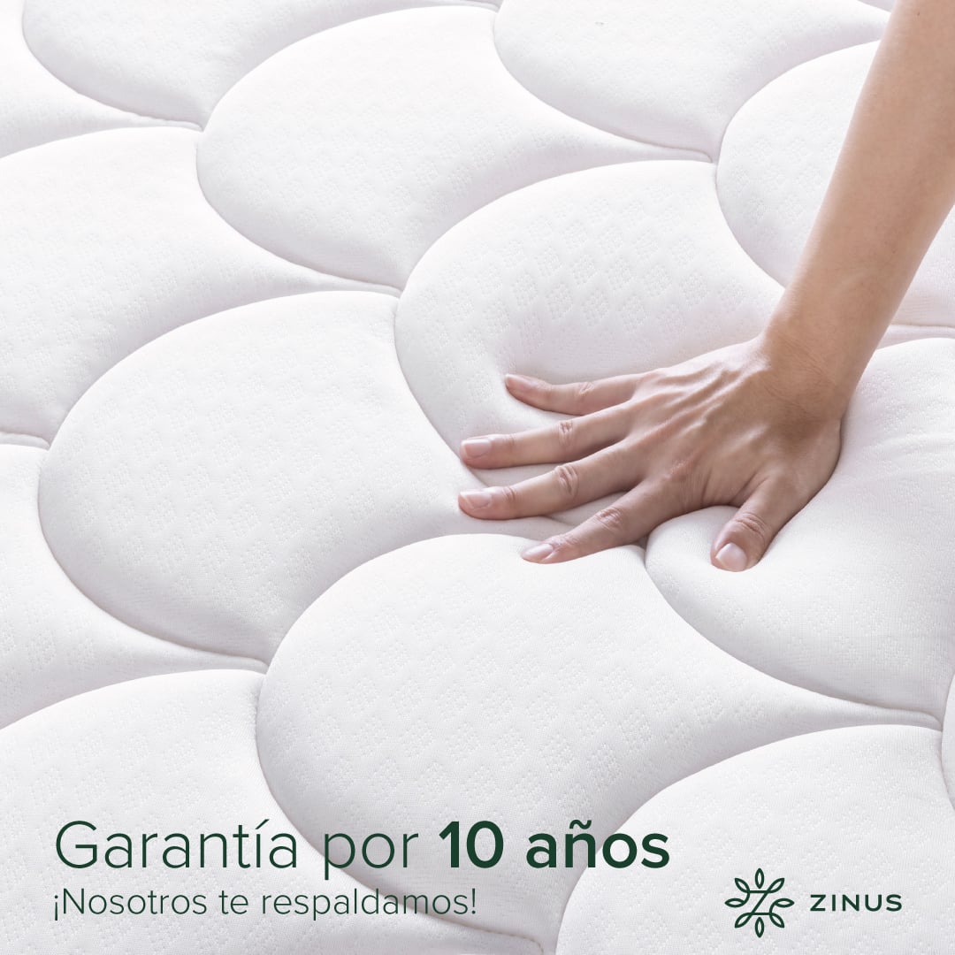 COLCHÓN ZINUS 2 PLAZAS LONG POCKET CLOUD 150 X 200 X 20 CM - 9