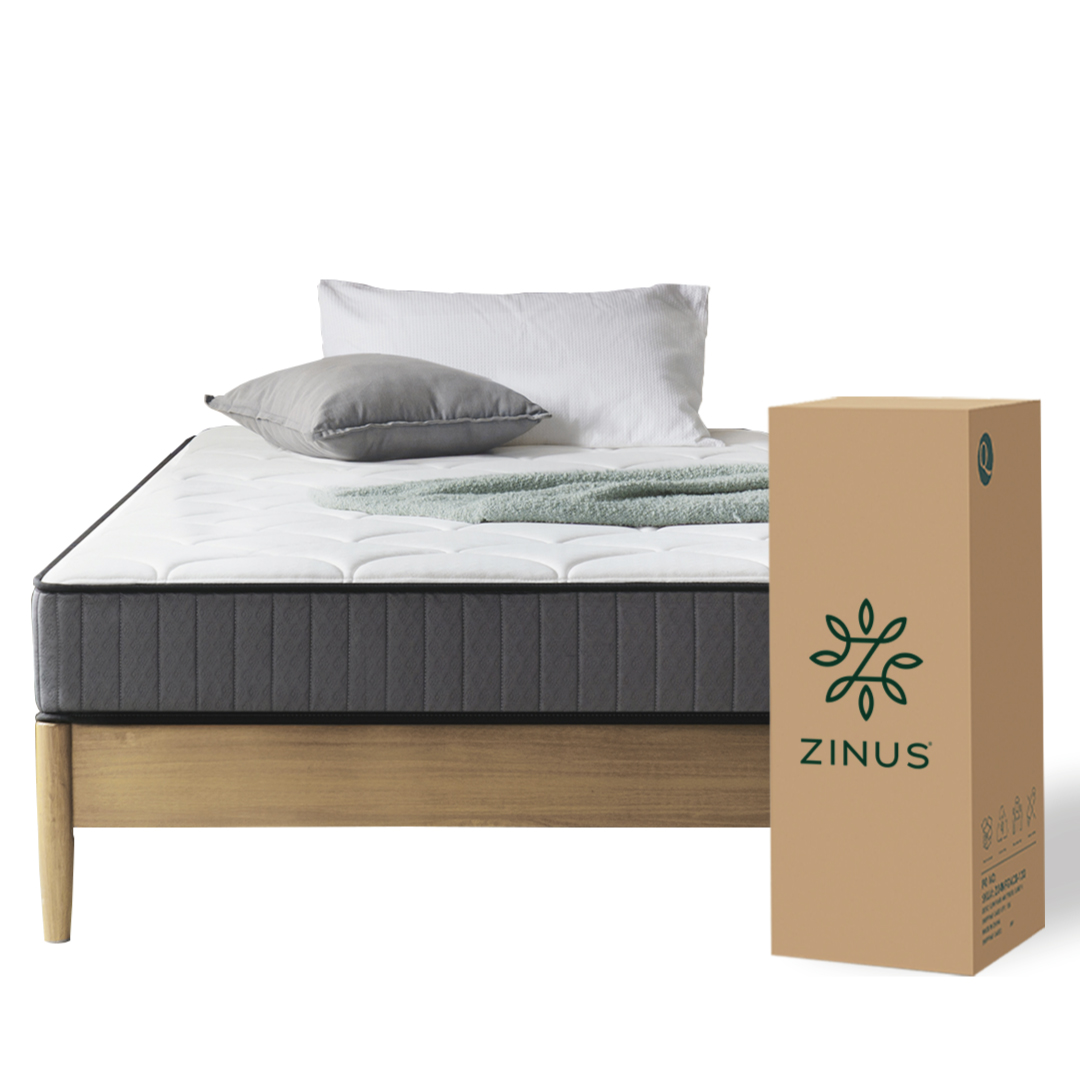 COLCHÓN ZINUS 1.5 PLAZAS LONG POCKET CLOUD 105 X 200 X 20 CM - 1