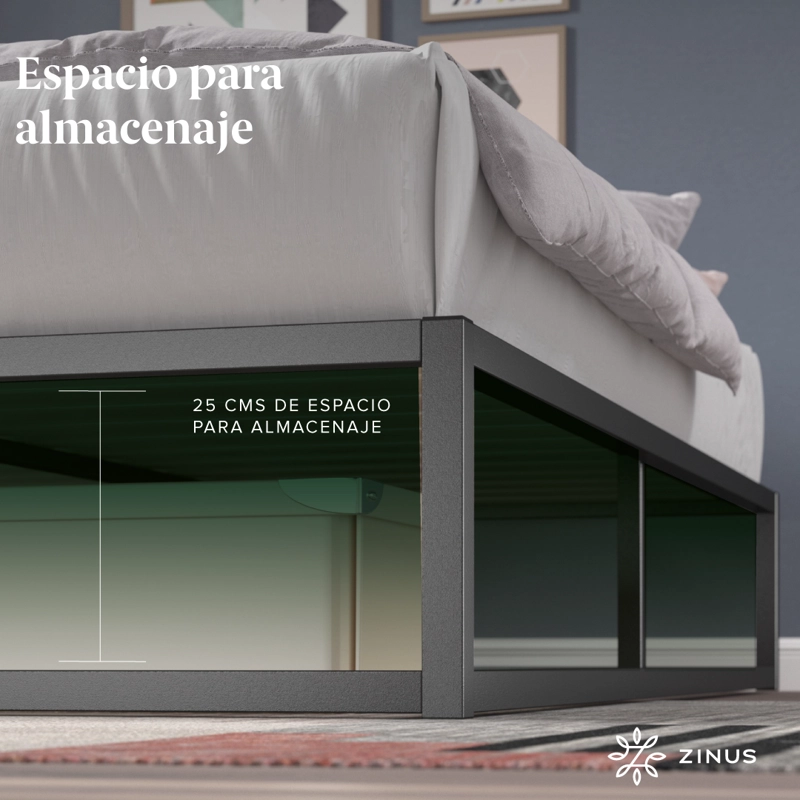 CAMA JOSEPH ZINUS COLCHON ESPUMA KING 25CMS - 8