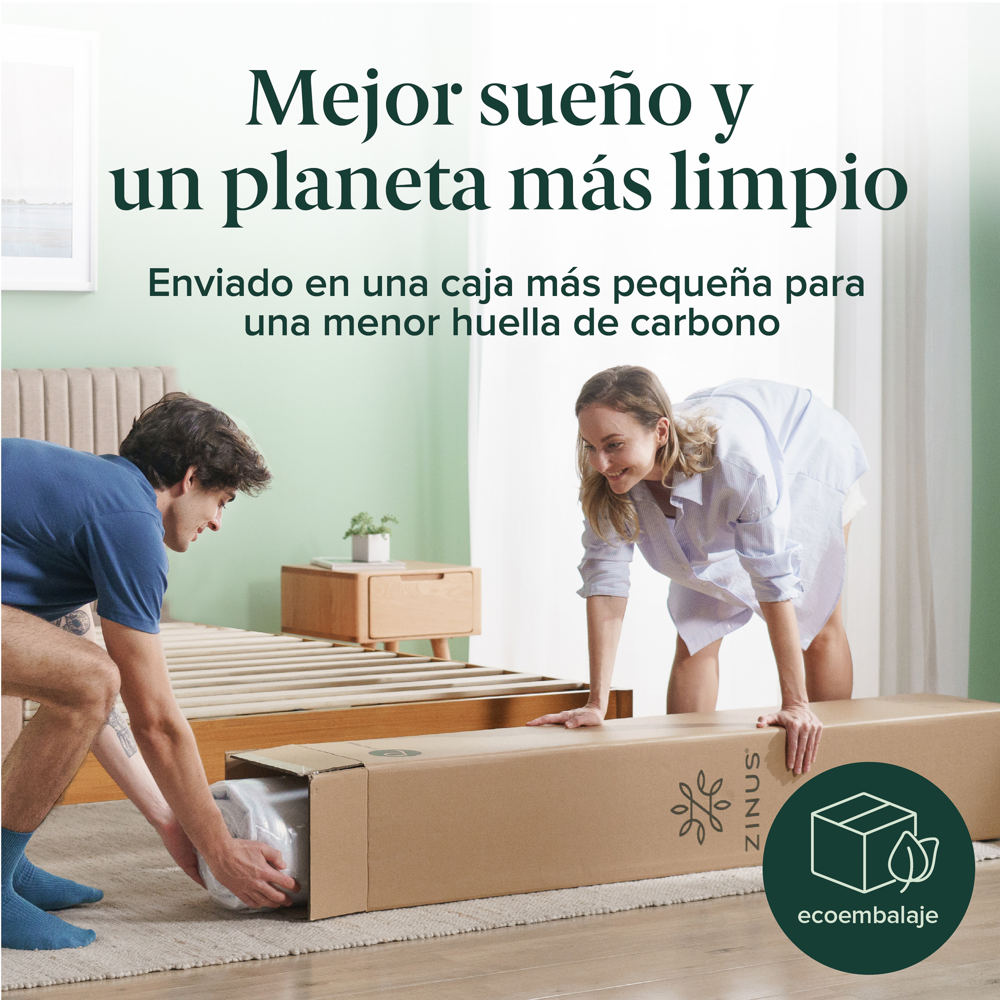 CAMA JOSEPH ZINUS RESORTES POCKET 1.5 PLAZAS 25CMS - 6