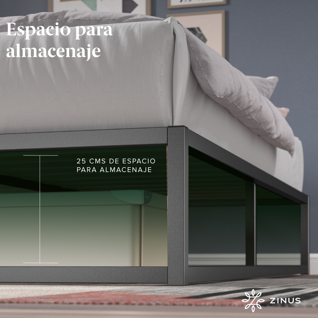 CAMA JOSEPH ZINUS RESORTES POCKET 1.5 PLAZAS 25CMS - 8