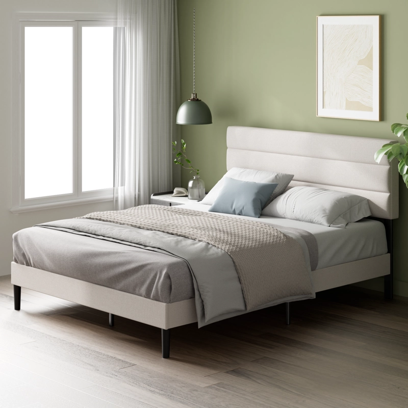 BASE CAMA ZINUS PREMIUM 1.5 PLAZAS LONG 105X200X30CM PIPER CON RESPALDO - 2