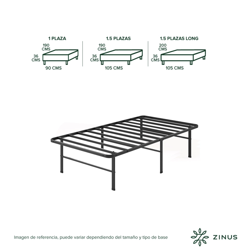 BASE CAMA ZINUS KING 180X200X30CM RUMI - 3