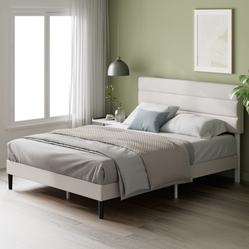 BASE CAMA ZINUS PREMIUM 2 PLAZAS 150X190X30CM PIPER CON RESPALDO - 2