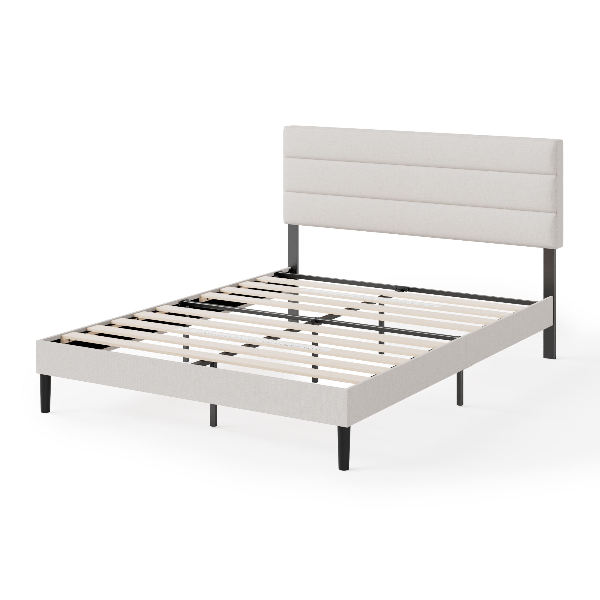 BASE CAMA ZINUS PREMIUM 2 PLAZAS LONG 150X200X30CM PIPER CON RESPALDO - 1