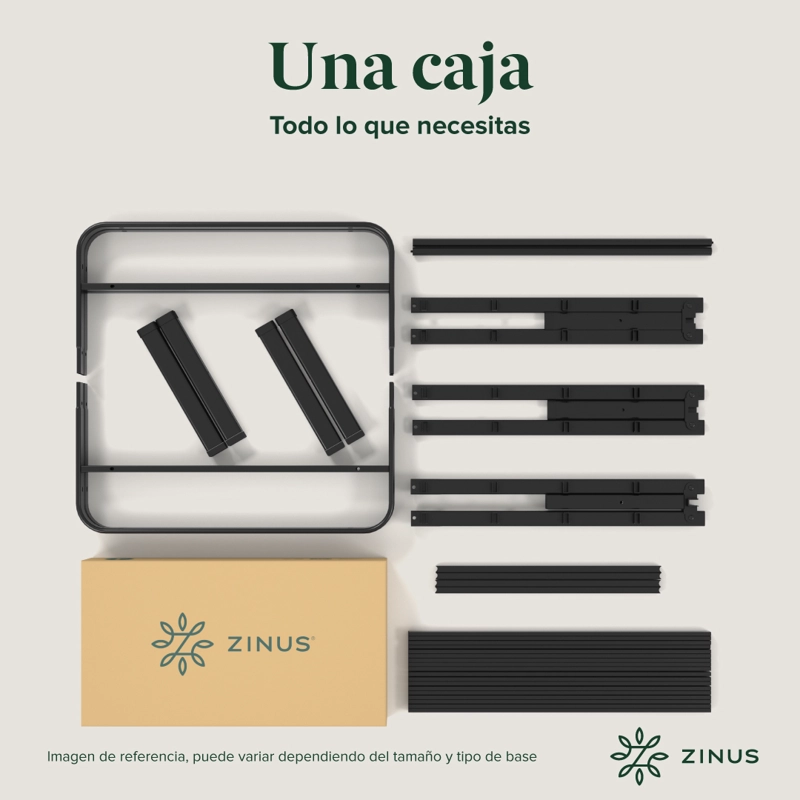 BASE CAMA ZINUS 1.5 PLAZAS LONG 105X200X30CM RUMI - 9