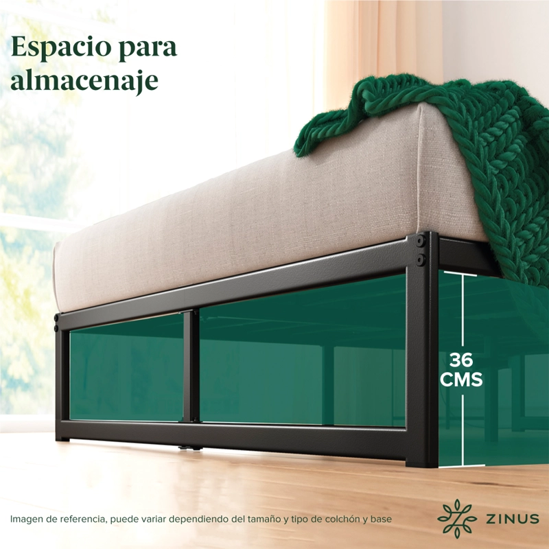 CAMA ABEL ZINUS COLCHON ESPUMA KING 25CMS - 8