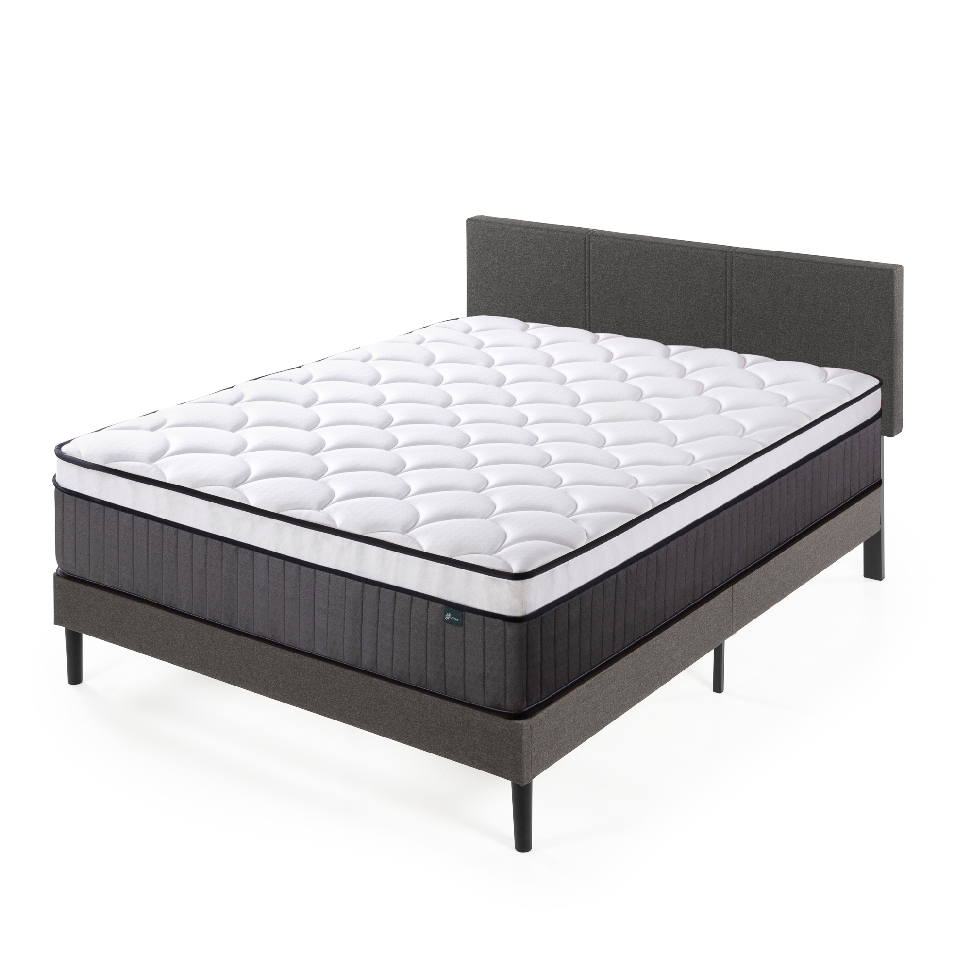 CAMA CAMBRIL C/RESPALDO ZINUS RESORTES POCKET 2PLAZAS 30CMS - 1