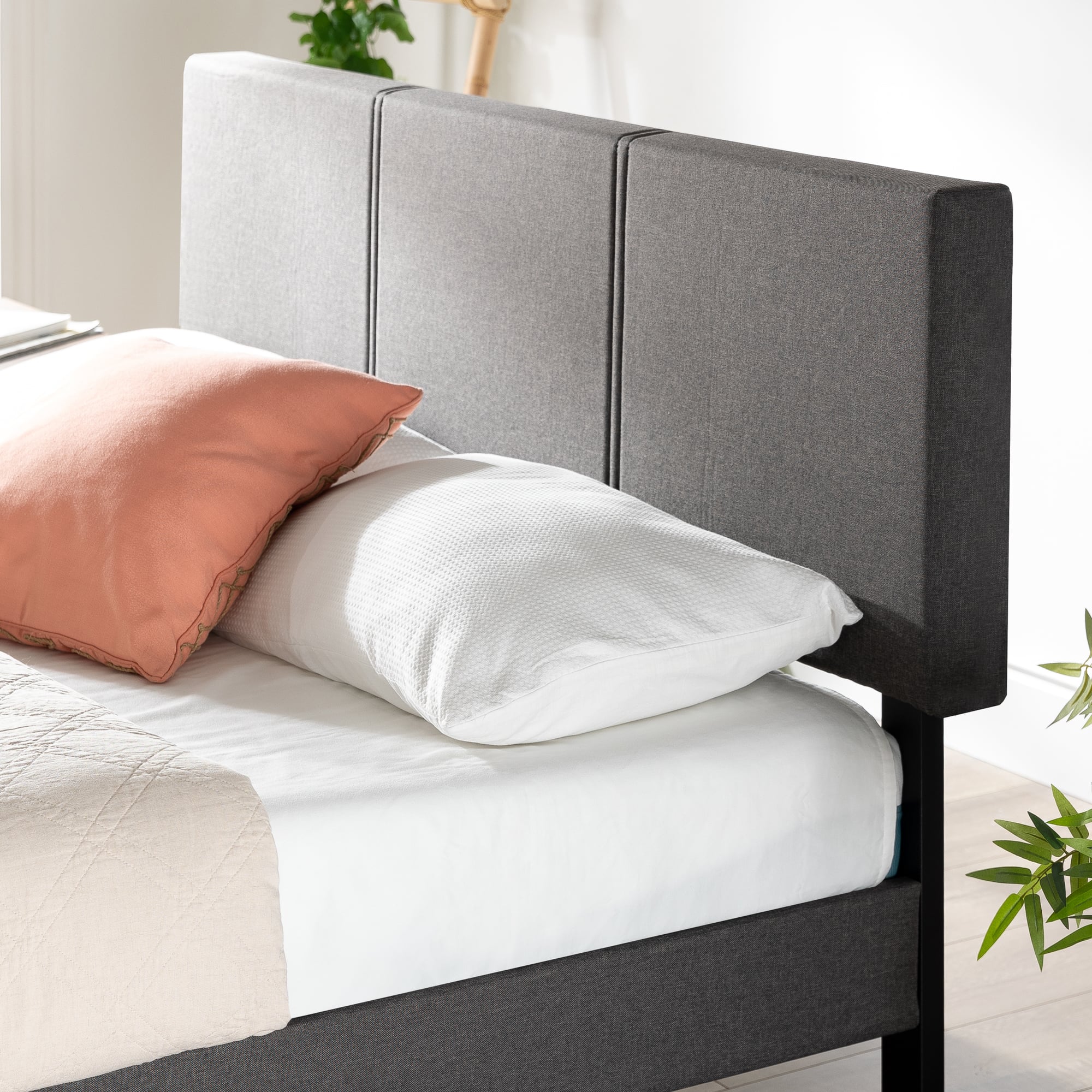 CAMA CAMBRIL C/RESPALDO ZINUS RESORTES POCKET 2PLAZAS 30CMS - 5