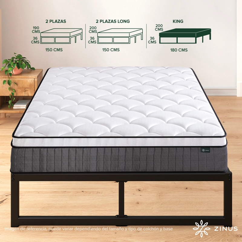 CAMA ABEL ZINUS RESORTES POCKET KING 25CMS - 3