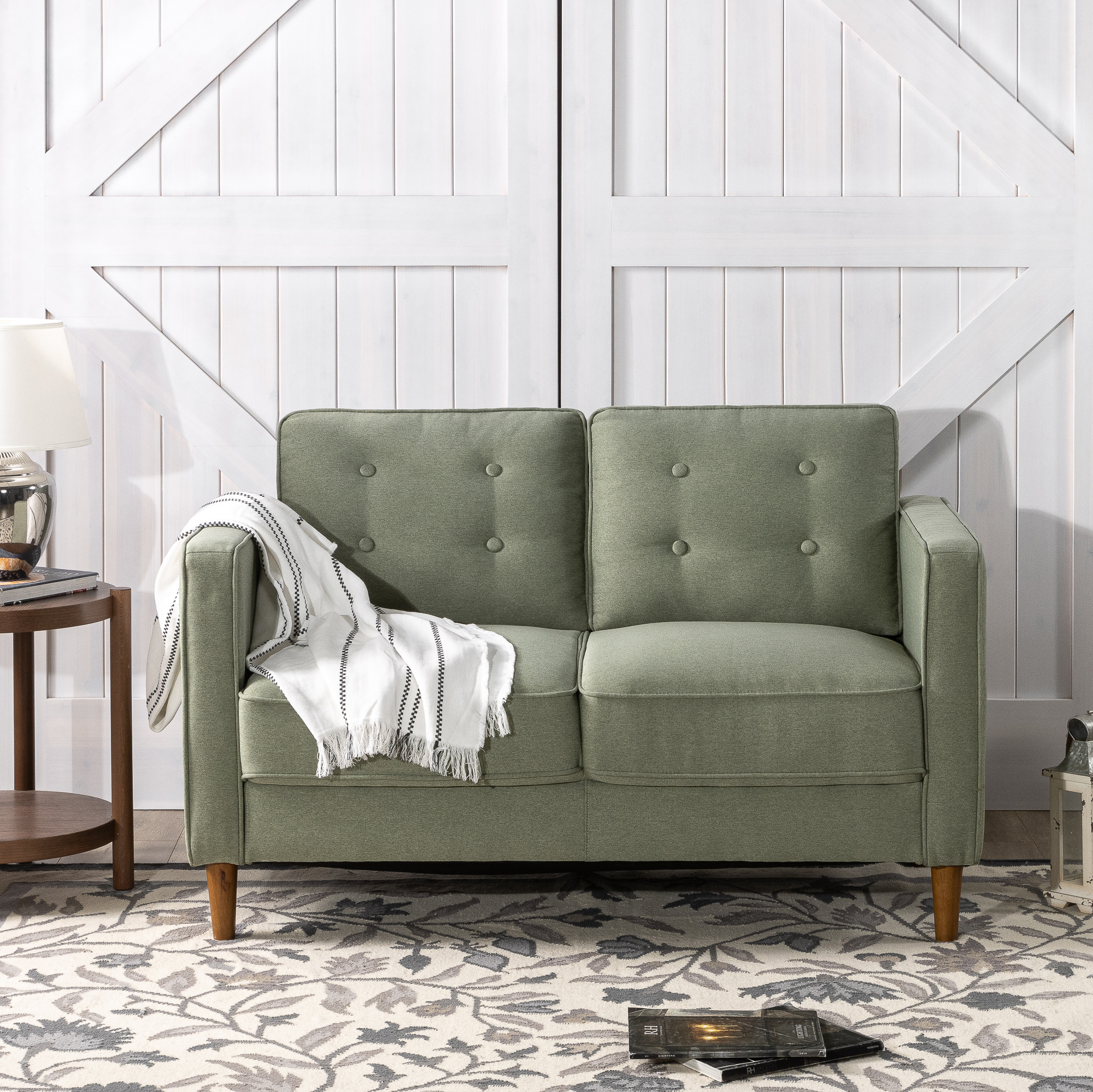 SOFA ZINUS BENTON 2 CUERPOS PISTACHO - 5