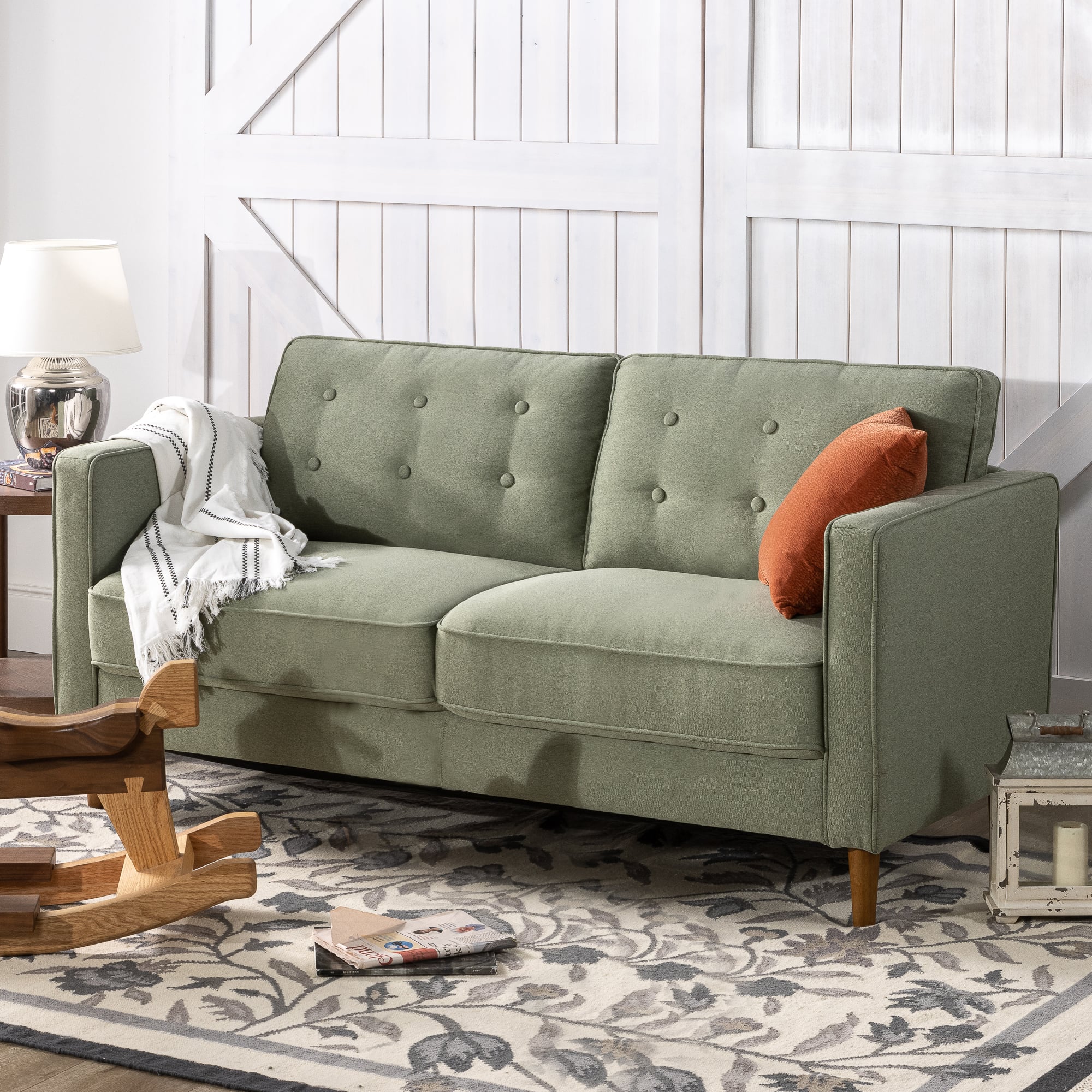 SOFA ZINUS BENTON 3 CUERPOS PISTACHO - 5