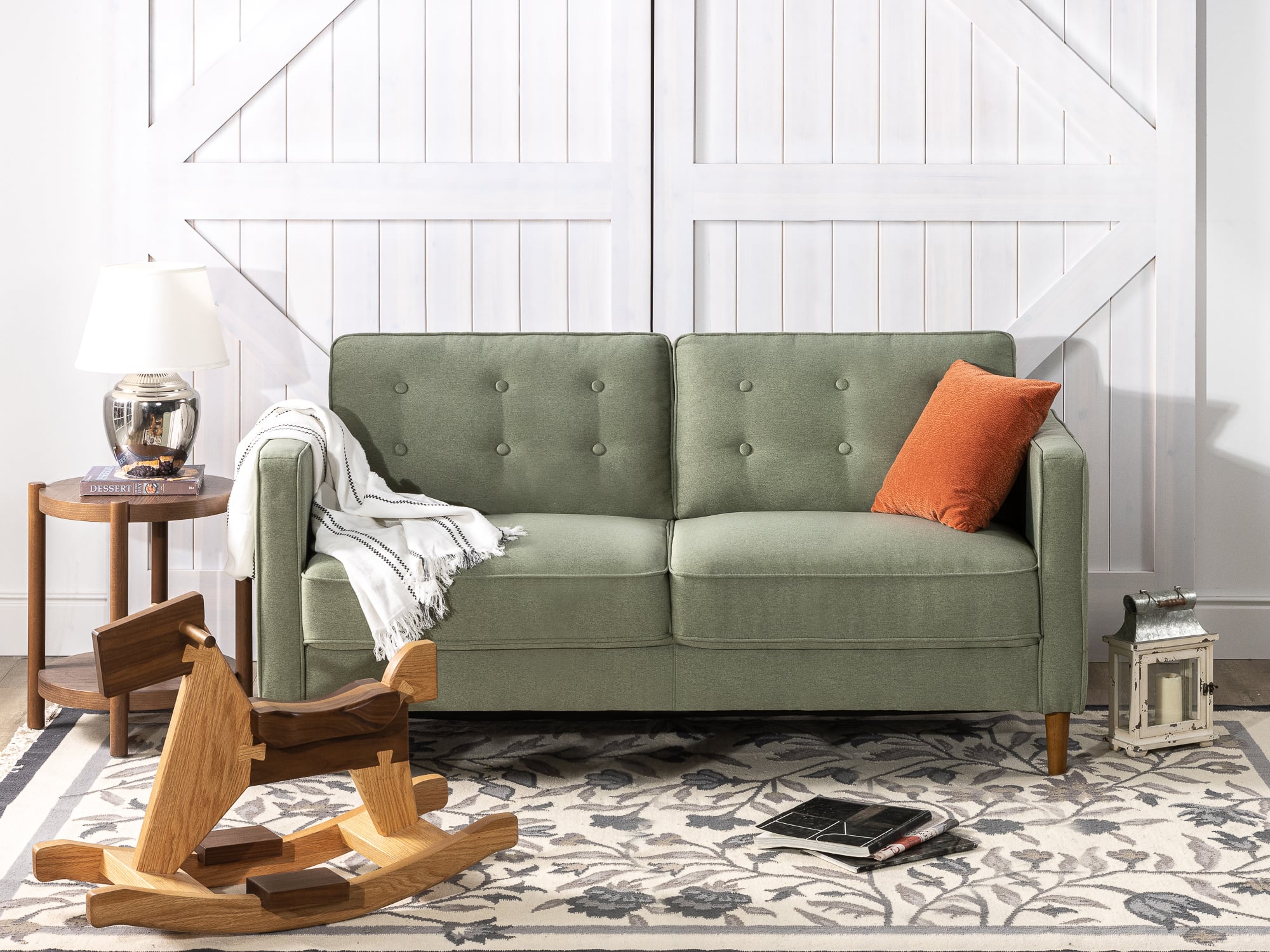 SOFA ZINUS BENTON 3 CUERPOS PISTACHO - 6