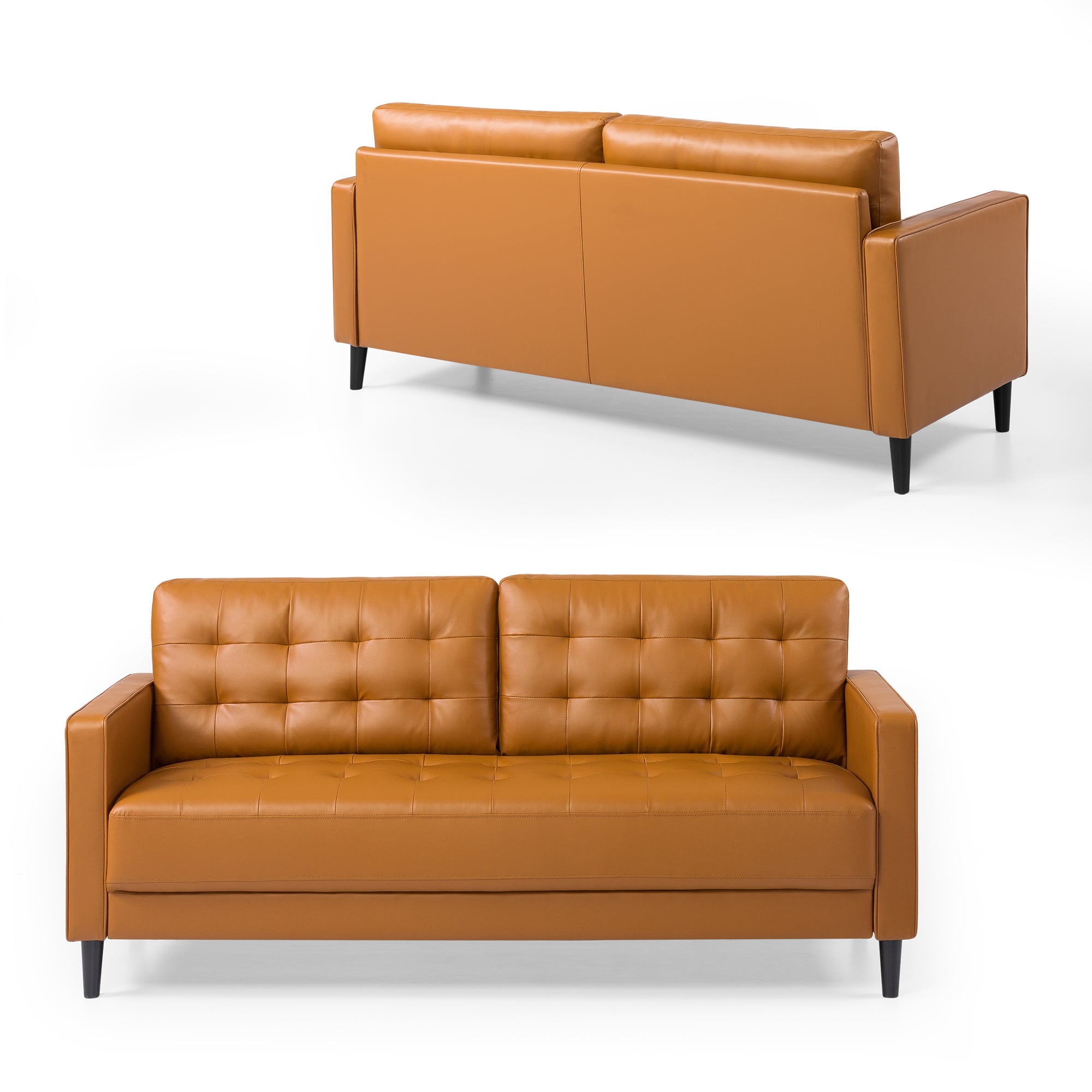 SOFA ZINUS BENTON 3 CUERPOS COGNAC - 2