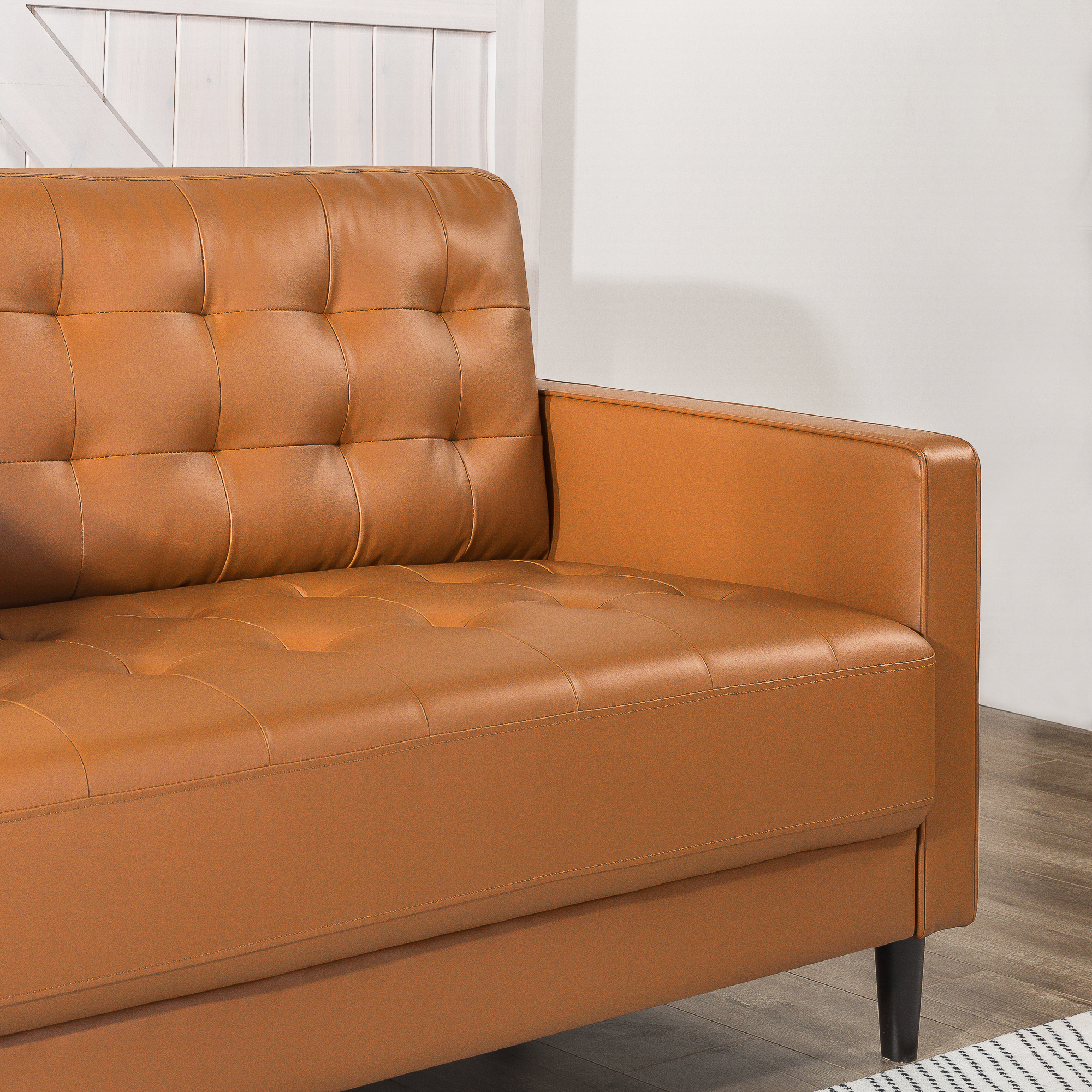 SOFA ZINUS BENTON 3 CUERPOS COGNAC - 4