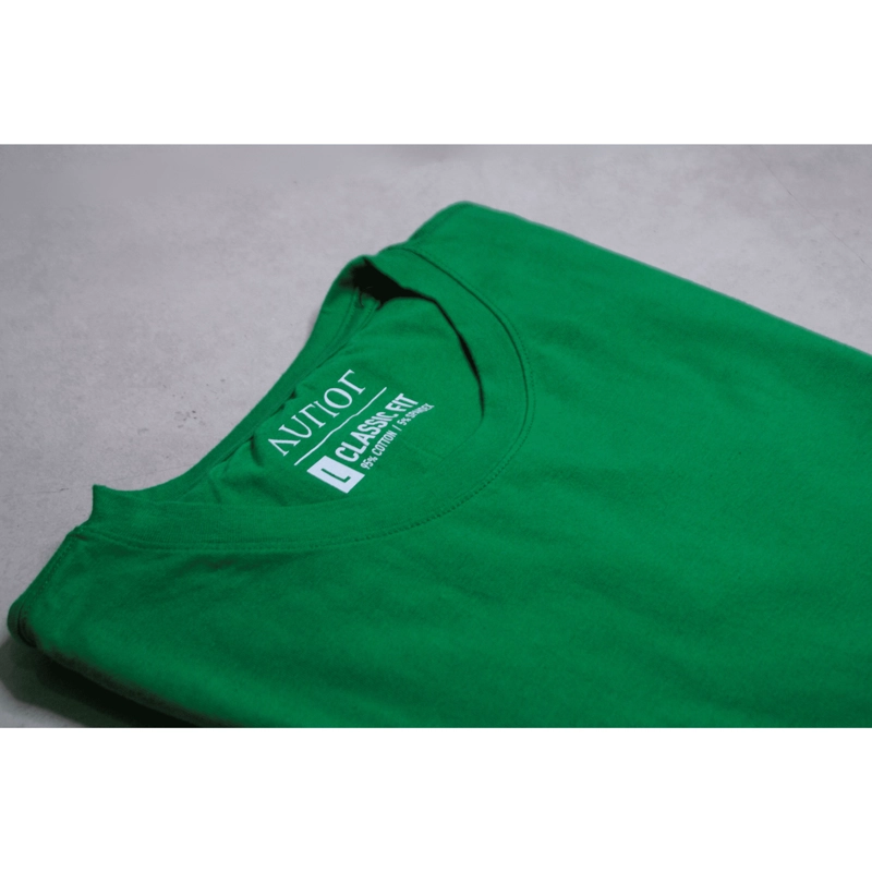 POLERA HOMBRE AURIOR VERDE ALGODÓN SPANDEX - 1