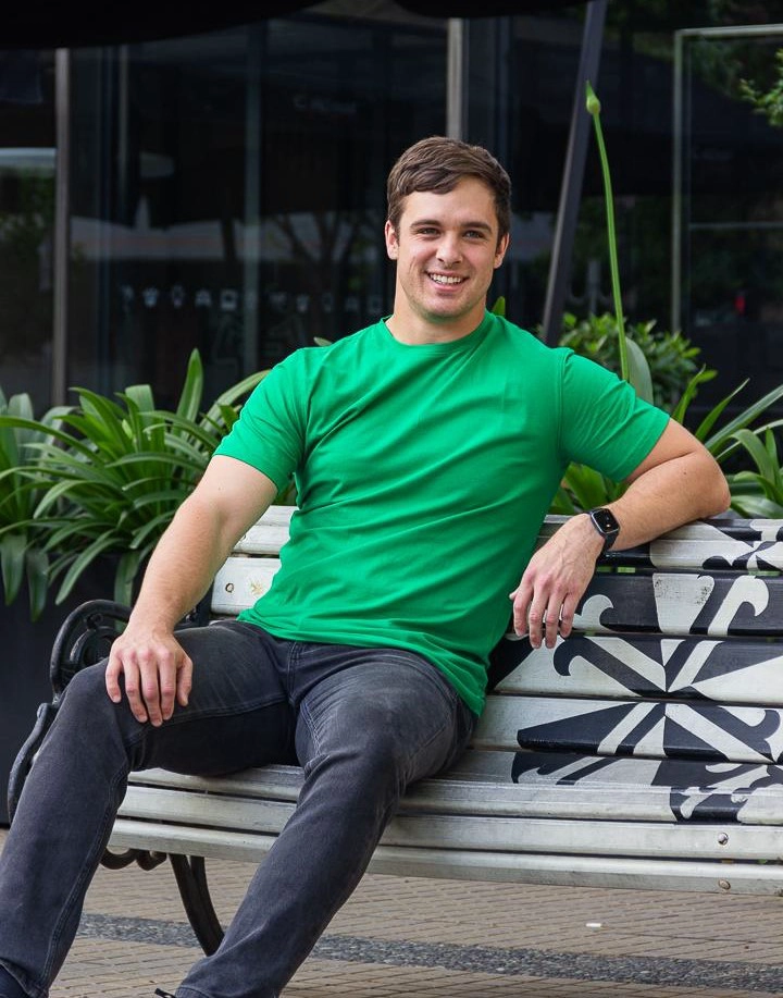 POLERA HOMBRE AURIOR VERDE ALGODÓN SPANDEX - 4