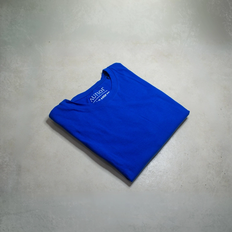 POLERA HOMBRE AURIOR AZUL ALGODÓN SPANDEX - 1
