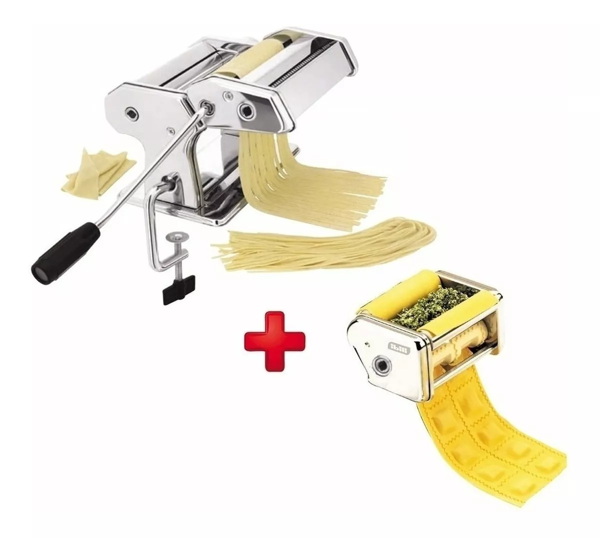 MAQUINA PARA PASTA Y RAVIOLES CASERA ACERO INOXIDABLE