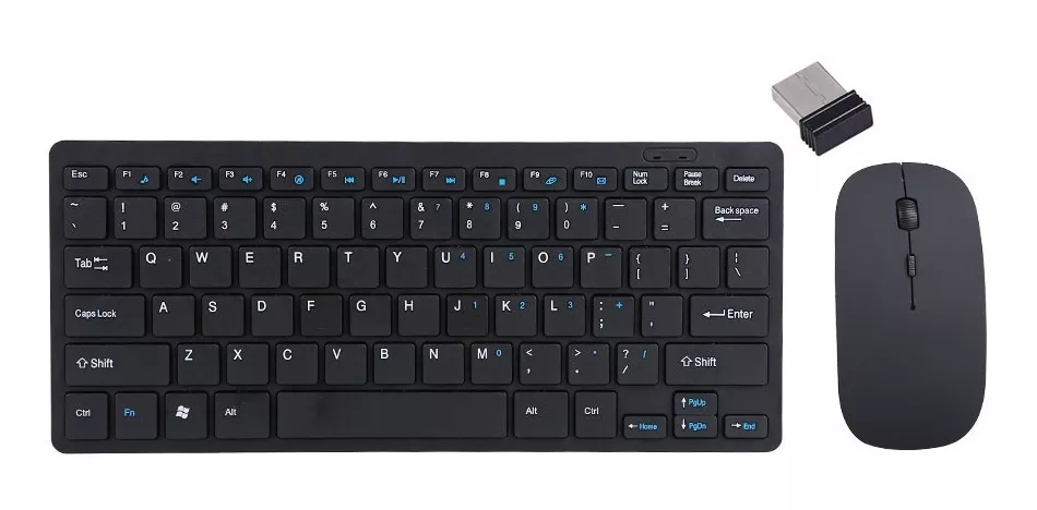 KIT DE TECLADO Y RATÓN INALÁMBRICOS USB NEGROS, CONSULTE LA DESCRIPCIÓN A CONTINUACIÓN - 1