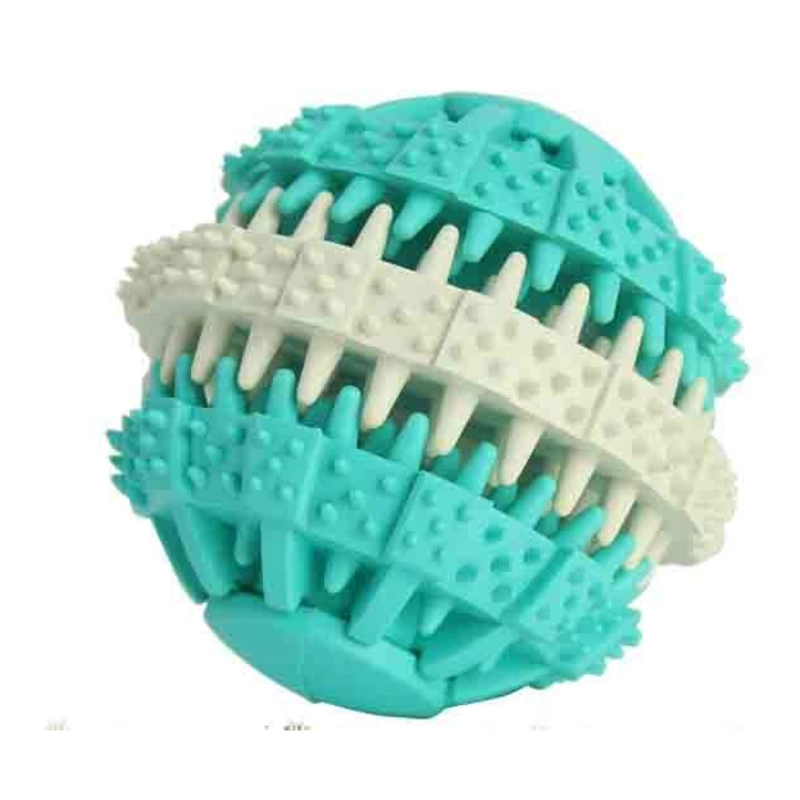 JUGUETE PERROS TOTALUPGRATE MORDER BOLA LIMPIA DIENTES MASCOTAS - 1
