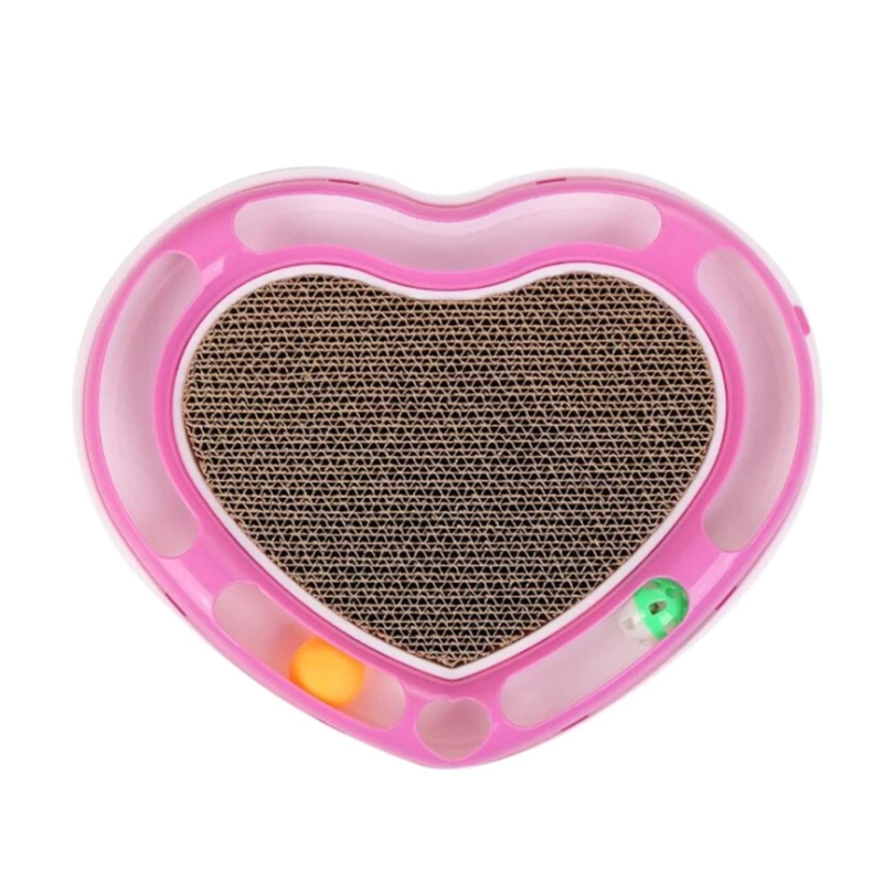 JUGUETE INTERACTIVO GATOS TOTALUPGRATE PLACA DE AGARRE FORMA CORAZON - 1