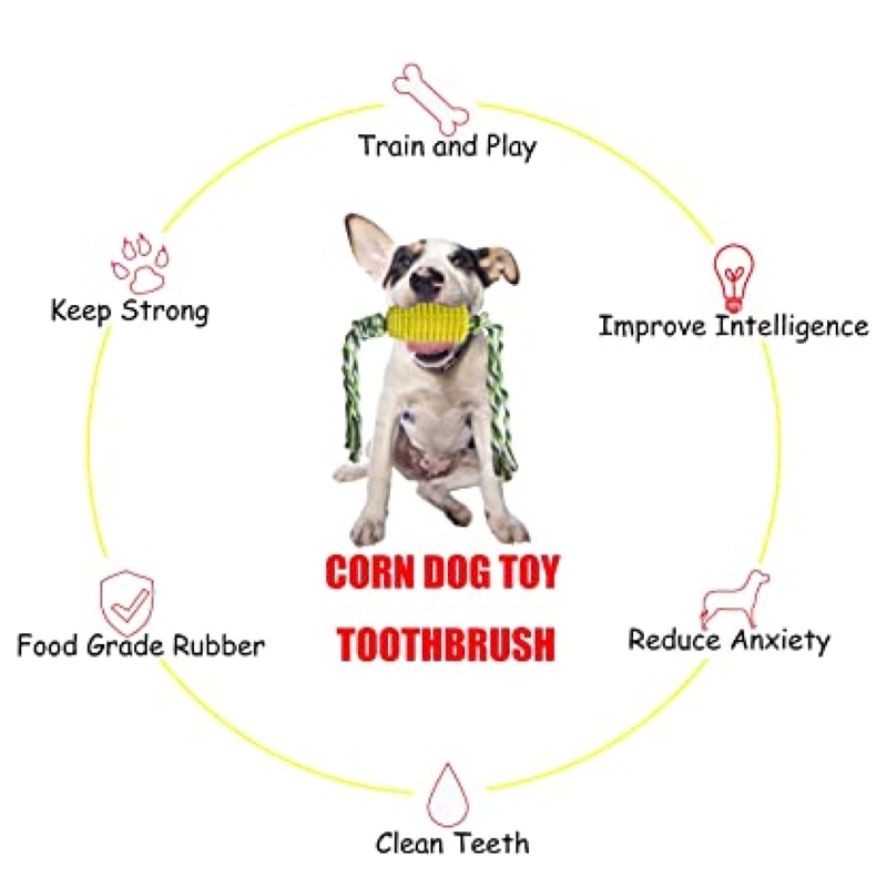 JUGUETE PERROS TOTALUPGRATE TUBO DE LIMPIEZA DE DIENTES MASCOTAS - 4