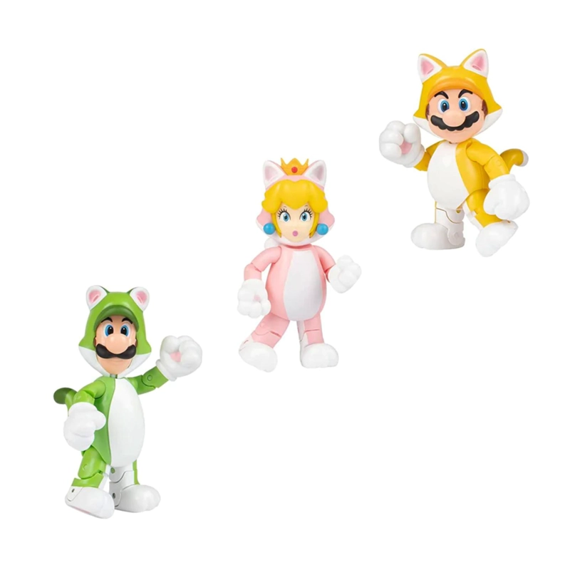 JUGUETE PACK 3 FIGURAS DE ACCION SUPER MARIO WORLD INFANTIL - 2