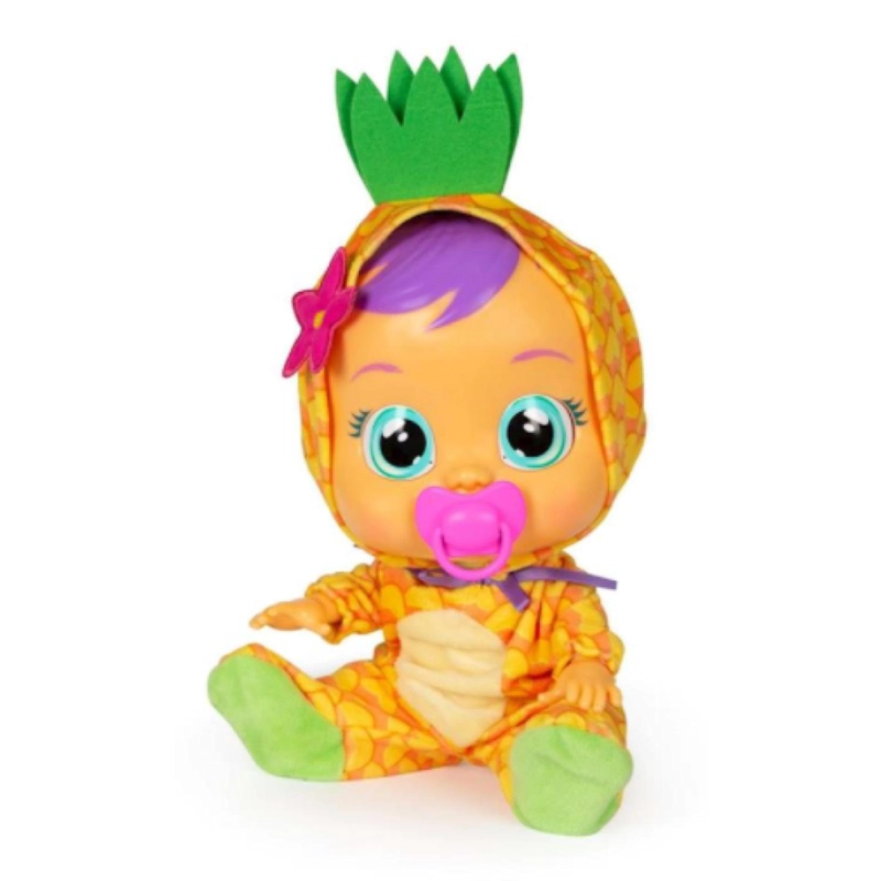 JUGUETE MUÑECA TOTAL CLICK AMARILLO BEBE LLORON PIA 30 CM CRY BABYS - 1