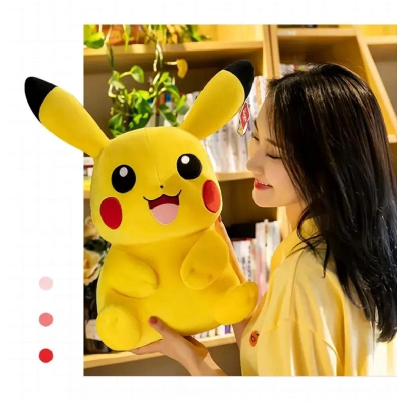 JUGUETE PELUCHE PIKACHU SONRISA 40CM AMARILLO INFANTIL - 3