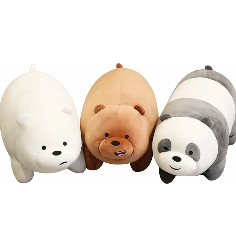 PELUCHE TOTAL CLICK JUGUETE PACK X3 OSOS 30 CM PARDO POLAR PANDA - 1
