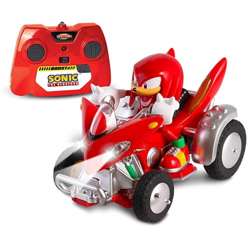 JUGUETE FIGURA TOTAL CLICK KNUCKLES SONIC THE HEDGEHOG AUTO A CONTROL REMOTO - 1