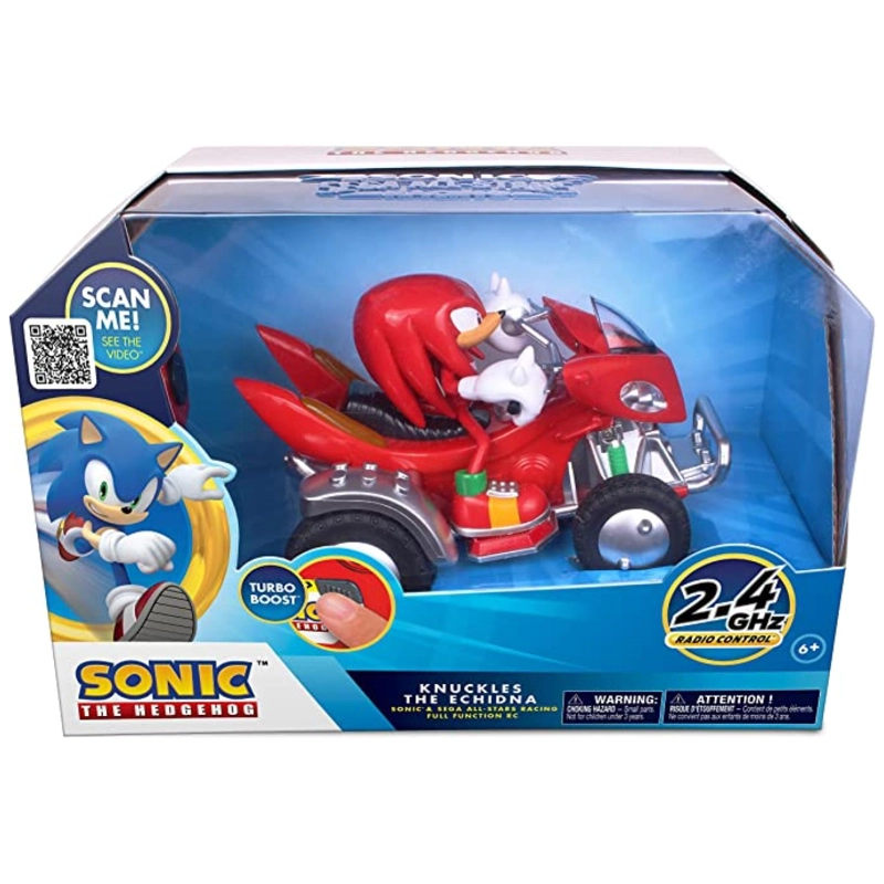 JUGUETE FIGURA TOTAL CLICK KNUCKLES SONIC THE HEDGEHOG AUTO A CONTROL REMOTO - 4