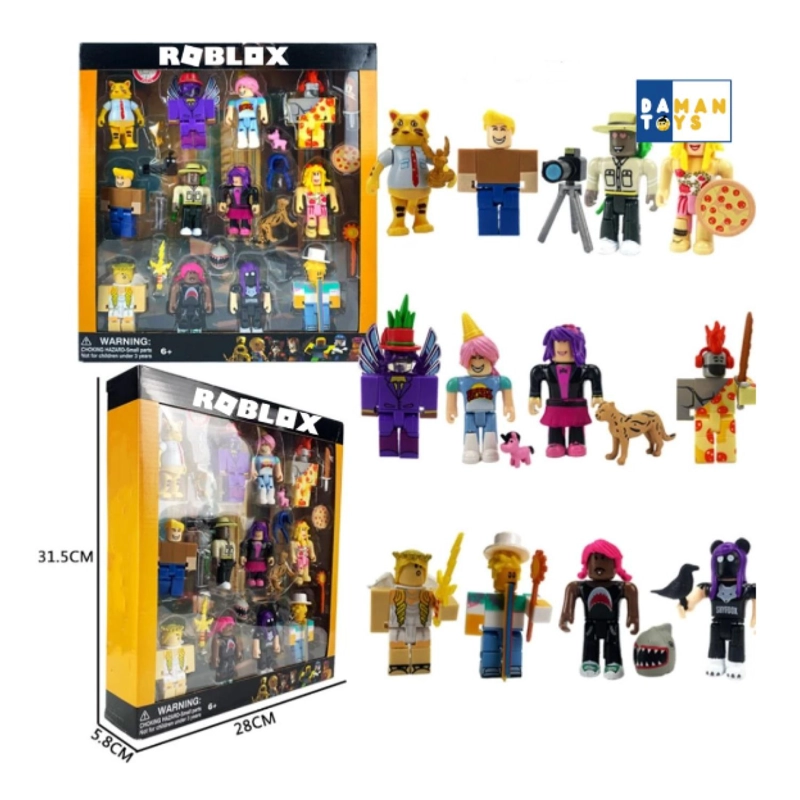 JUGUETE TOTAL CLICK SET 12 FIGURAS ROBLOX 7 CM SERIE 2 PIZZA ACCESORIOS - 2