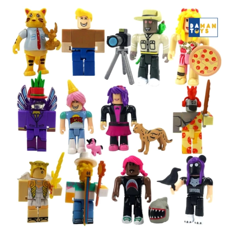 JUGUETE TOTAL CLICK SET 12 FIGURAS ROBLOX 7 CM SERIE 2 PIZZA ACCESORIOS - 3