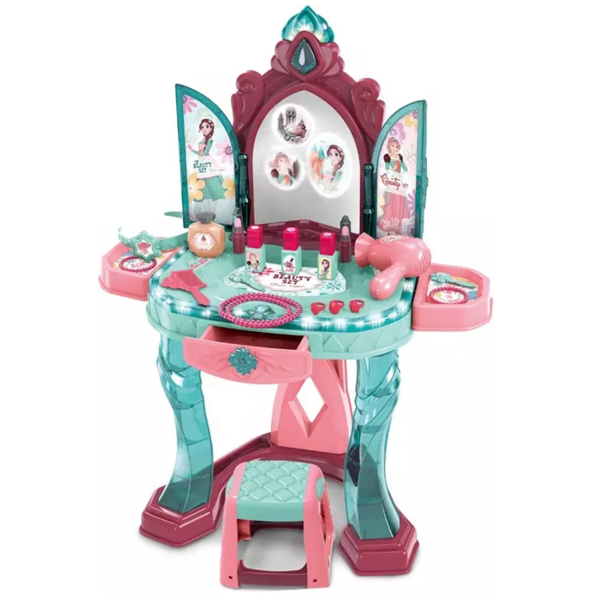 JUGUETE TOCADOR MAQUILLAJE 6 PIEZAS INFANTIL ROSADO - 1
