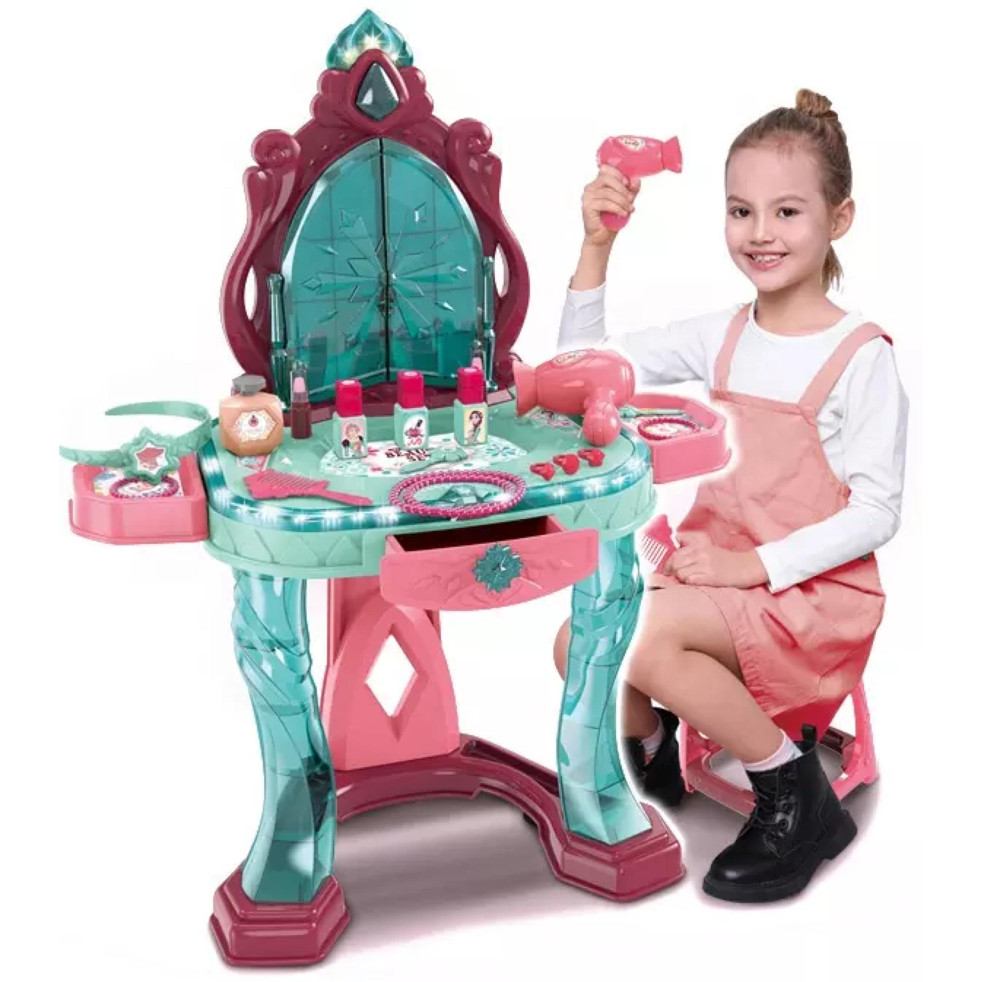 JUGUETE TOCADOR MAQUILLAJE 6 PIEZAS INFANTIL ROSADO - 2