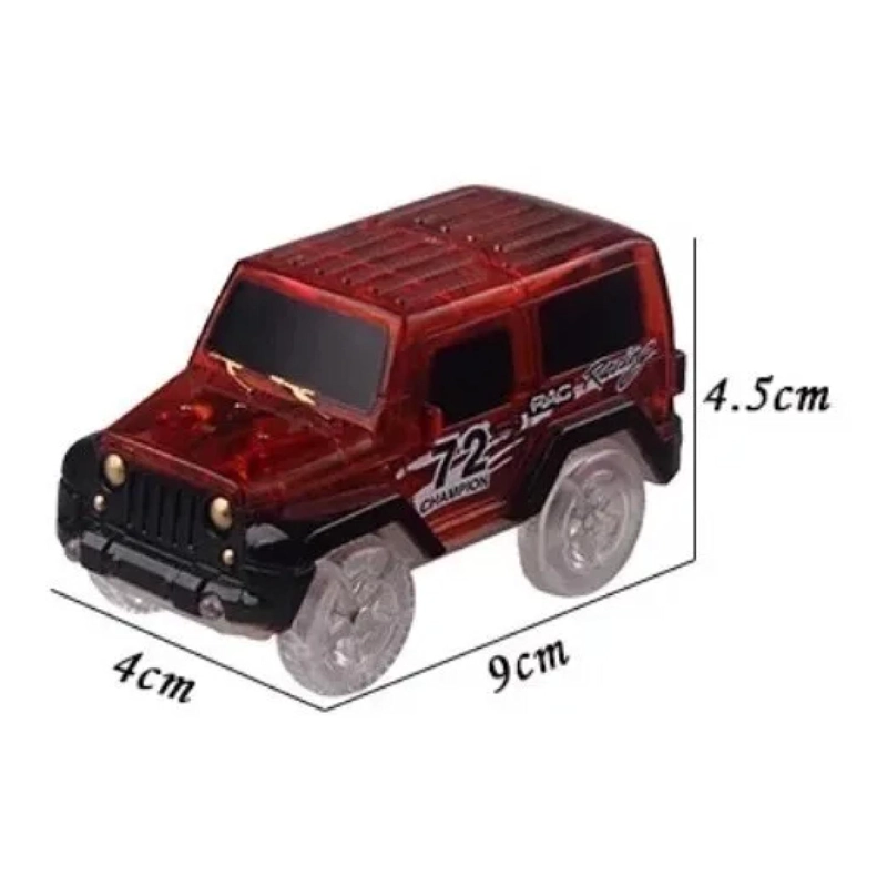 JUGUETE PISTA AUTOS TOTAL CLICK MÁGICA LUMINOSA 128 PIEZAS COLORES - 3