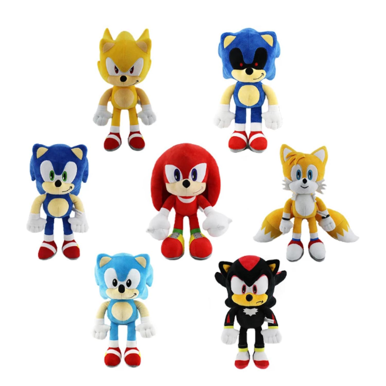 PELUCHE SONIC JUGUETE PACK X6 Y SUS AMIGOS 30 CM INFANTIL - 2