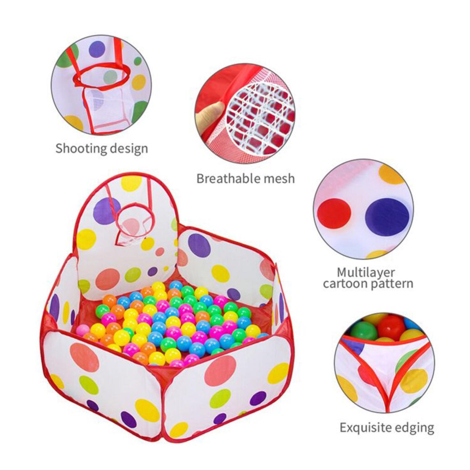 PISCINA PELOTAS TOTAL CLICK COLORES INFANTIL PLEGABLE - 4