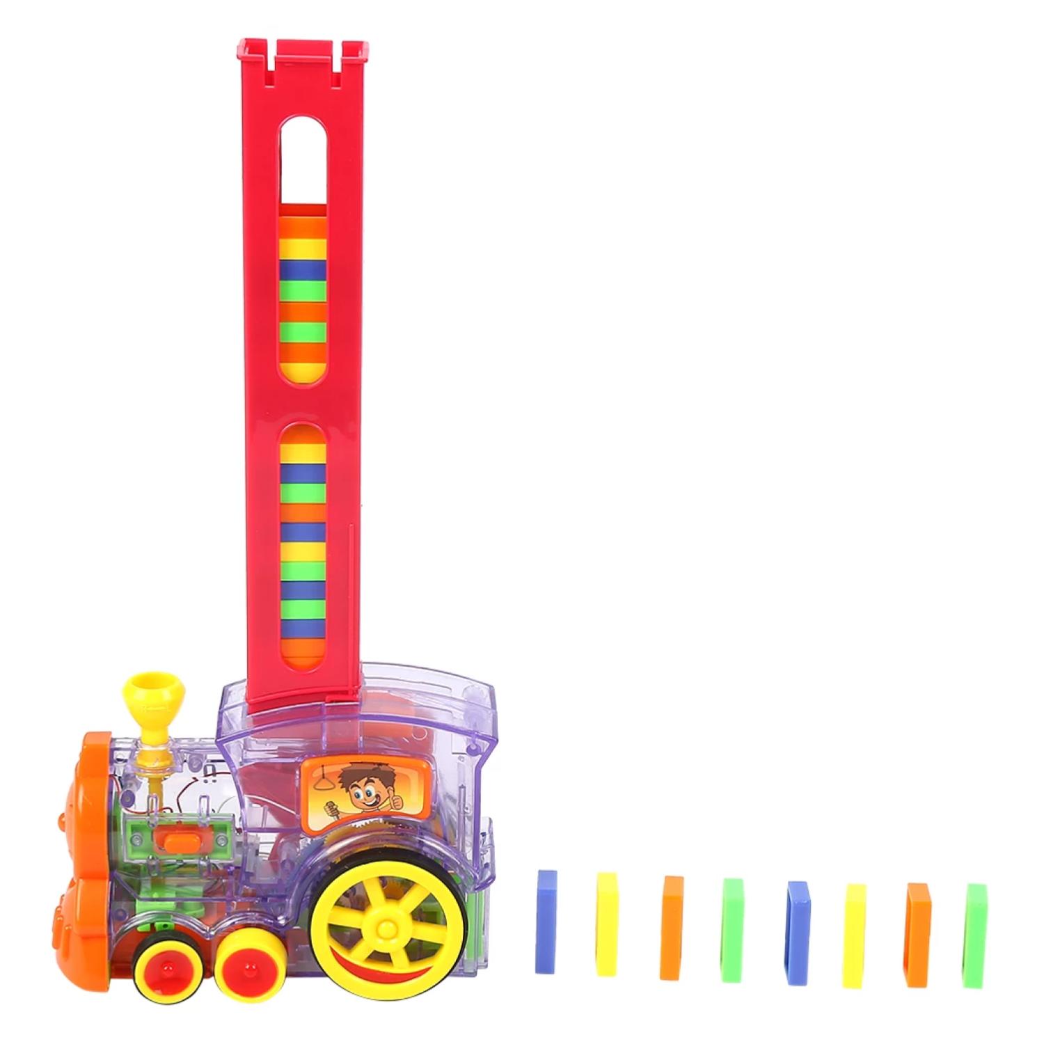 JUGUETE TREN DOMINO ELECTRICO DIVERTIDO INFANTIL - 1