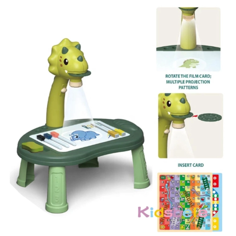 JUGUETE TOTAL CLICK MESA DE DIBUJO PROYECTOR LED INFANTIL VERDE - 2